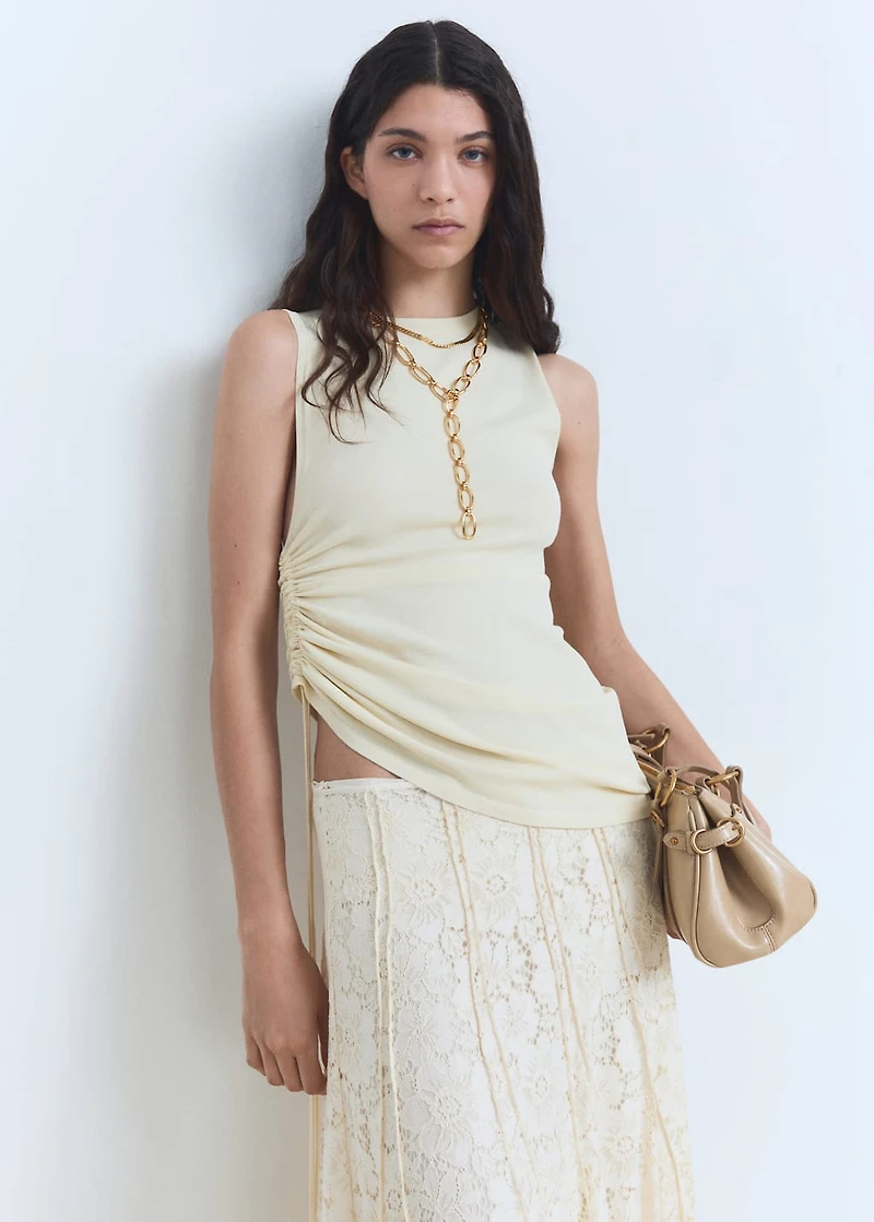 Long lace skirt