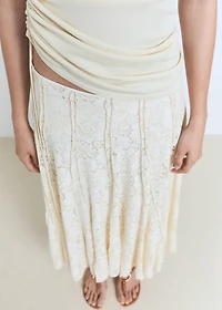 Long lace skirt