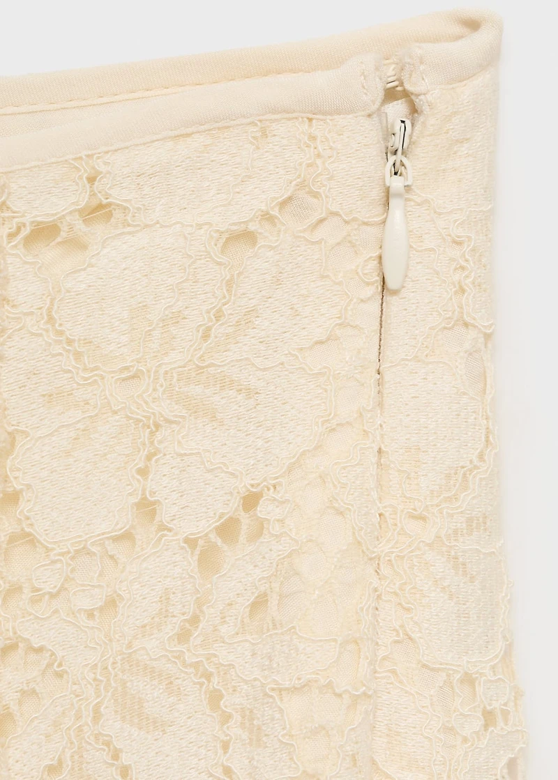 Long lace skirt