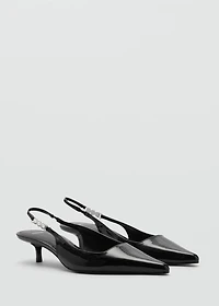 Kitten shoe with rhinestone detail