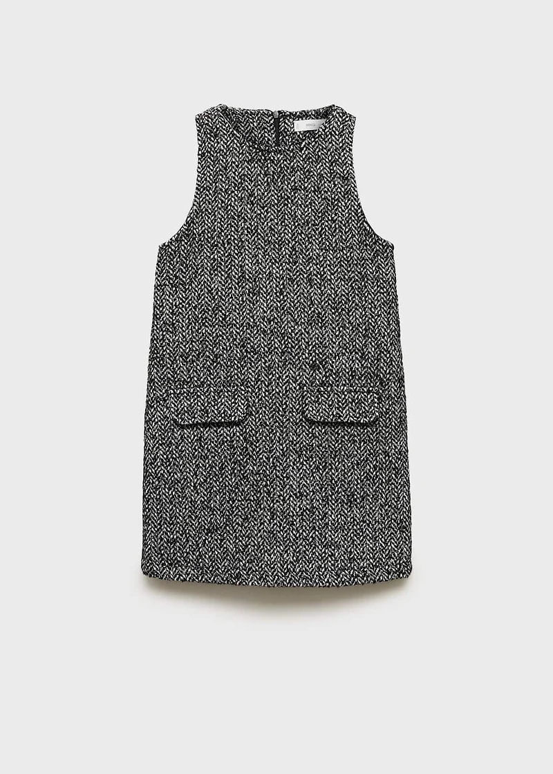 Spike stitch pinafore