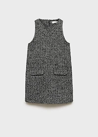 Spike stitch pinafore