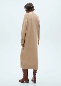 Knitted dress with ribbed finishes