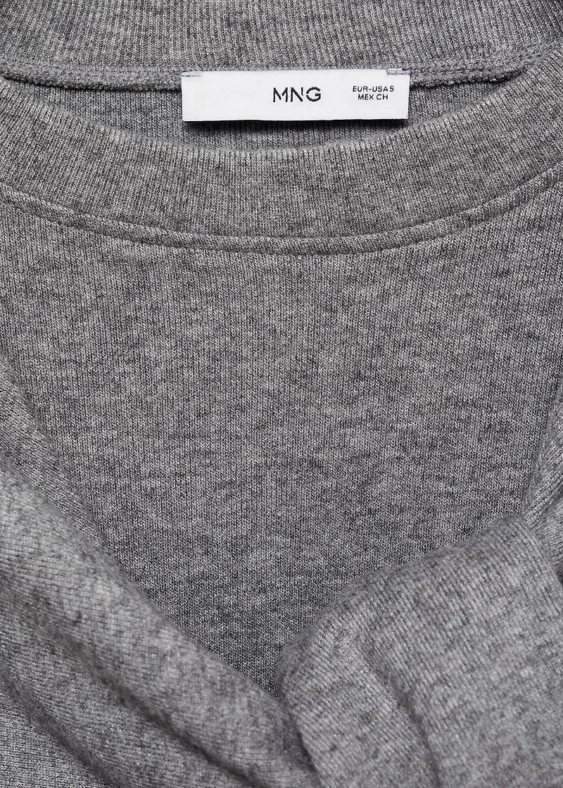 Sweatshirt with decorative sleeve
