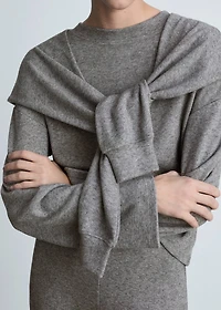 Sweatshirt with decorative sleeve