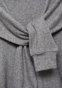 Sweatshirt with decorative sleeve