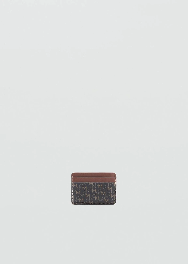 Card holder with printed logo