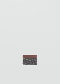 Card holder with printed logo