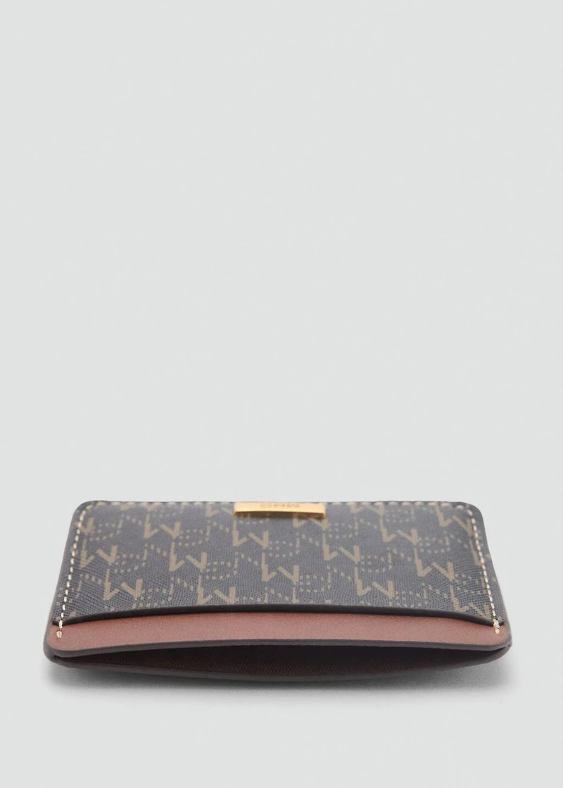 Card holder with printed logo
