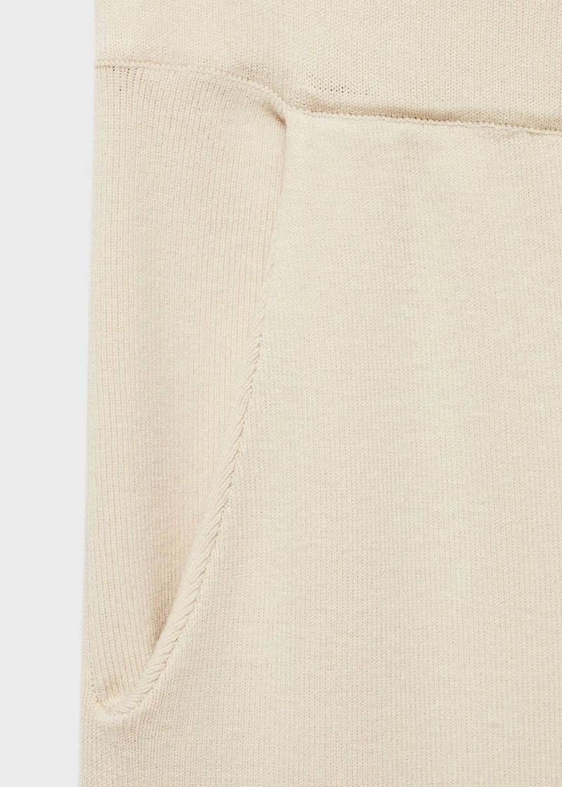 Ribbed knit trousers