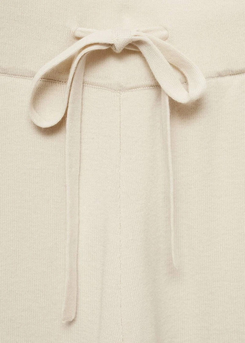 Ribbed knit trousers