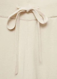 Ribbed knit trousers