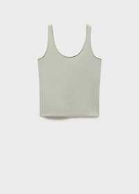 Cotton round-neck top