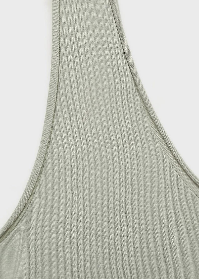Cotton round-neck top