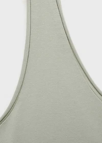 Cotton round-neck top