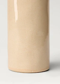 Stoneware cylindrical vase 20cm