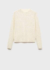 Polka-dot knitted sweater