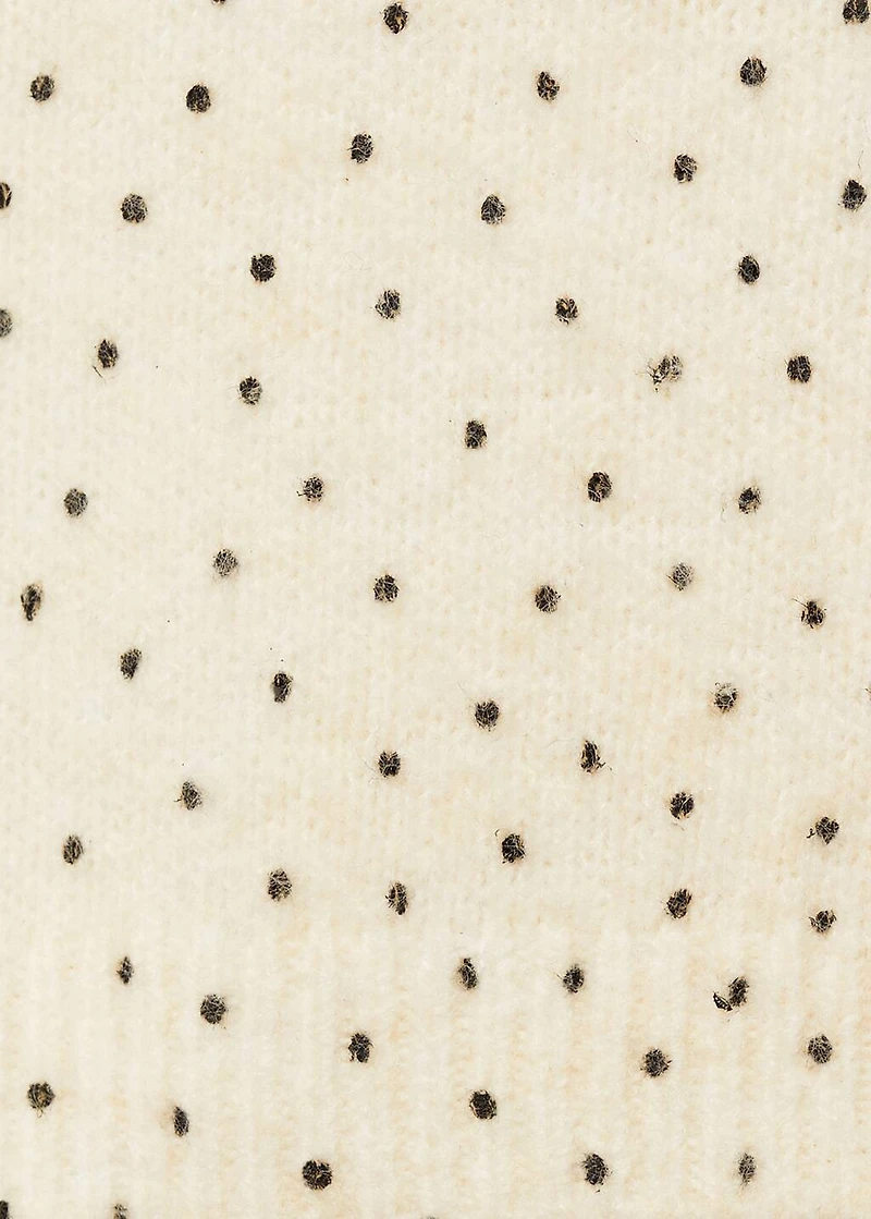 Polka-dot knitted sweater