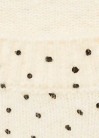 Polka-dot knitted sweater