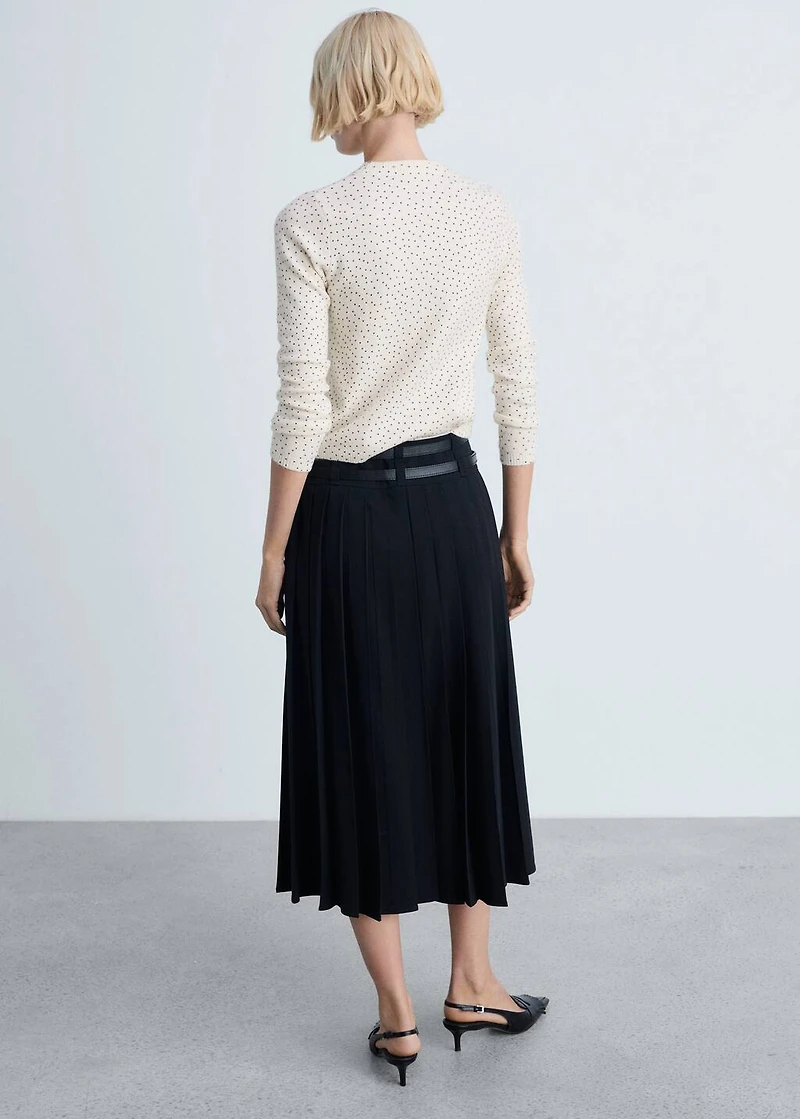 Polka-dot knitted sweater