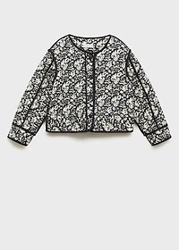Printed quilted jacket
