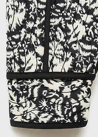 Printed quilted jacket