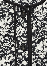 Printed quilted jacket