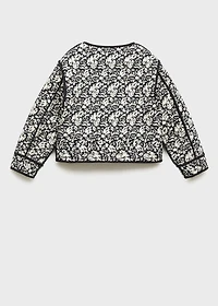 Printed quilted jacket