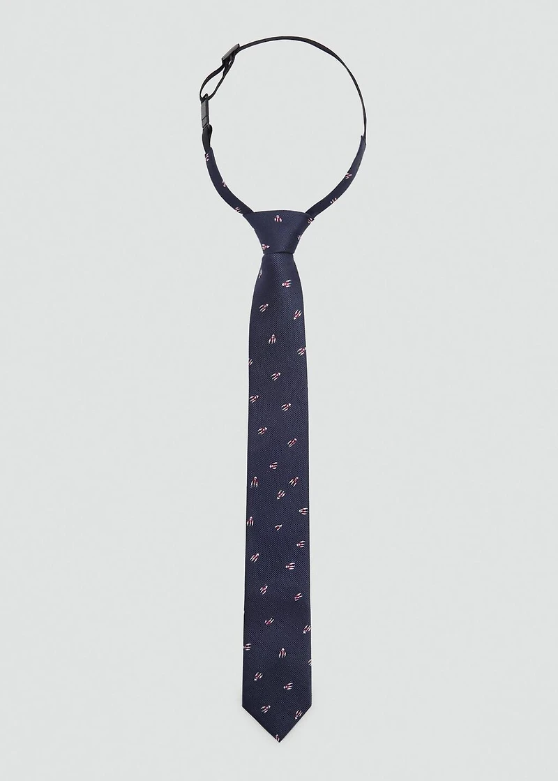 Embroidery tie