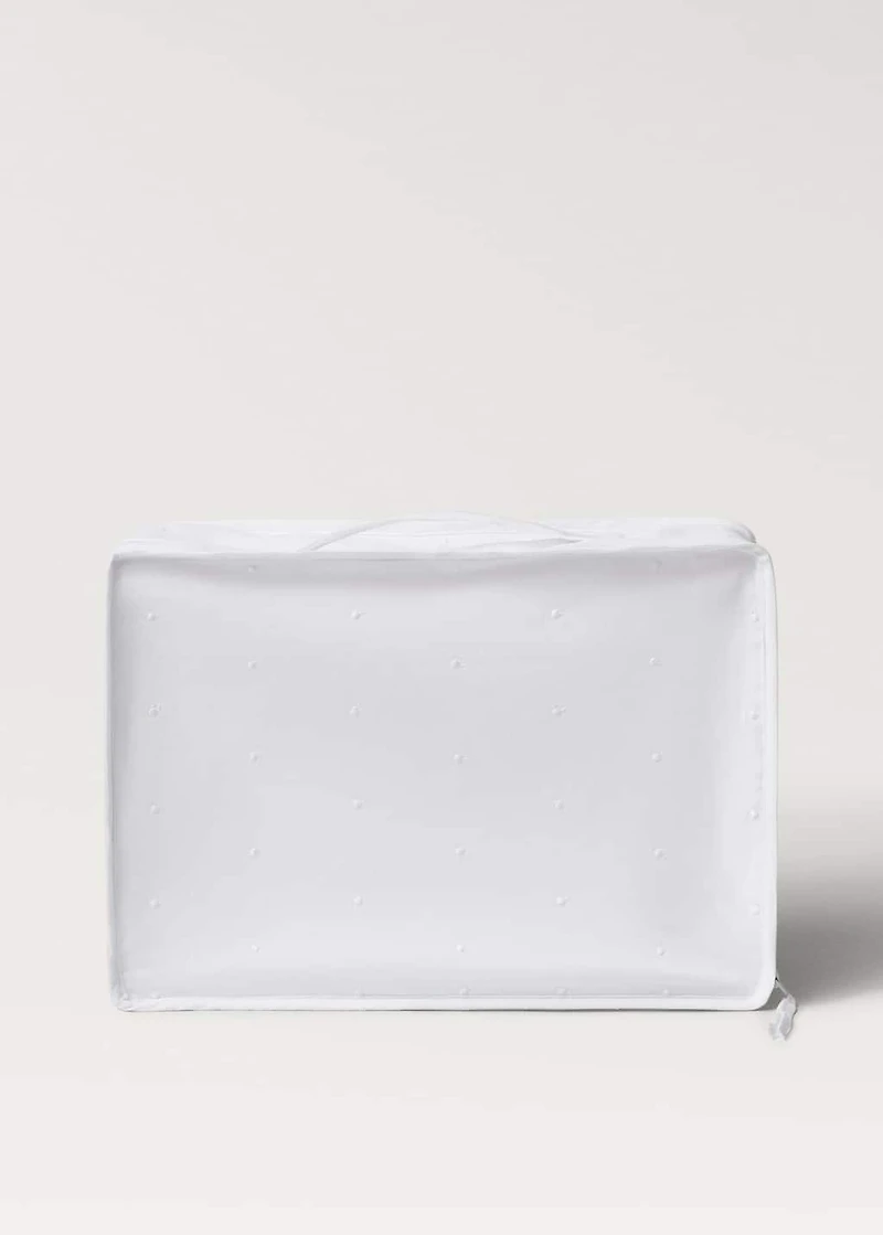 Organising box with embroidered details