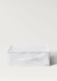 Organising box with embroidered details