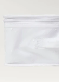 Organising box with embroidered details