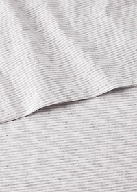 Cotton striped children's top sheet for 90cm bed