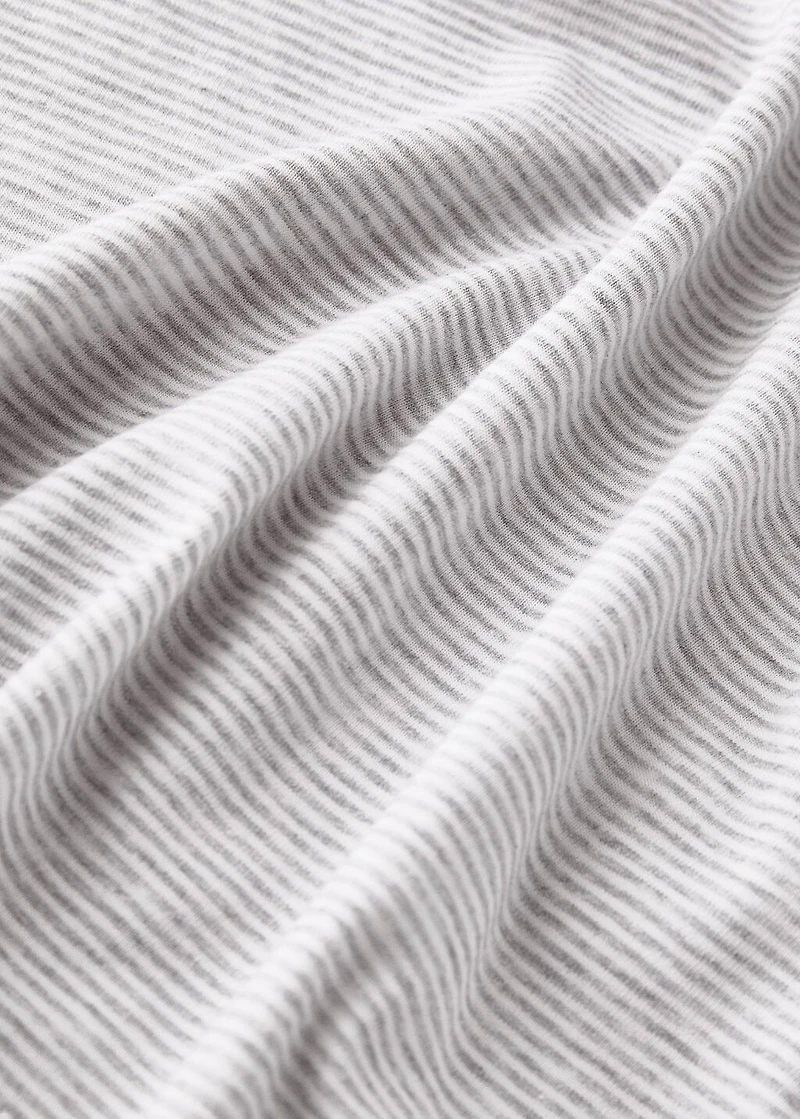 Cotton striped children's top sheet for 90cm bed