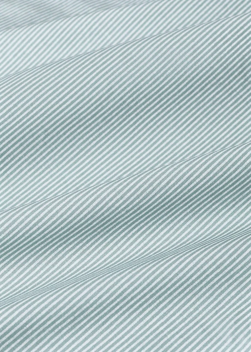 Cotton percale striped children's top sheet for 90 cm bed