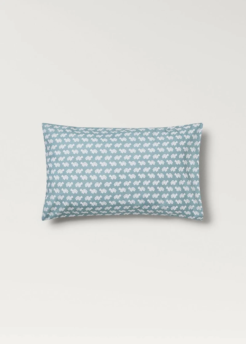 Cotton percale printed children's pillowcase 30x50 cm