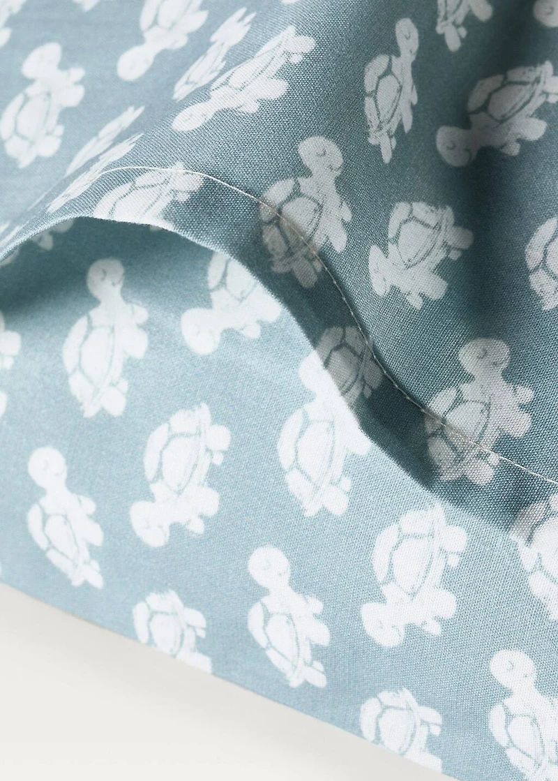Cotton percale printed children's pillowcase 30x50 cm