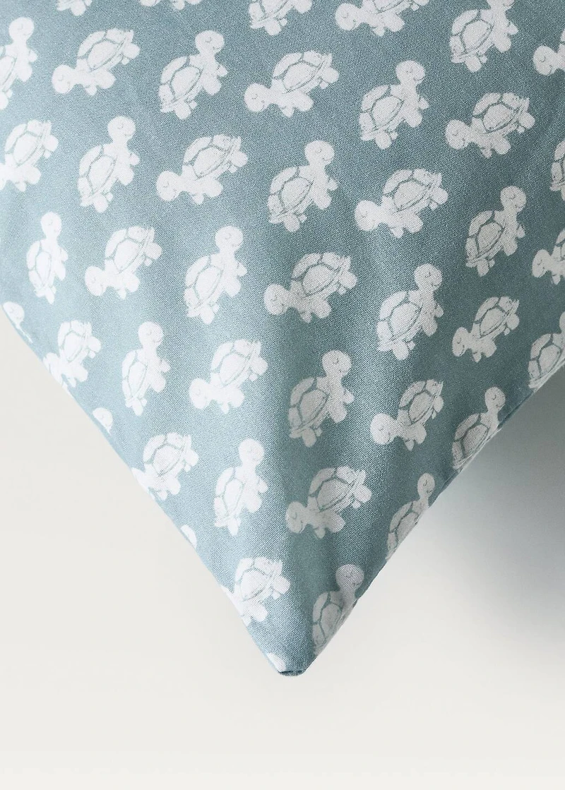 Cotton percale printed children's pillowcase 30x50 cm