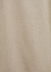 Linen-blend pants