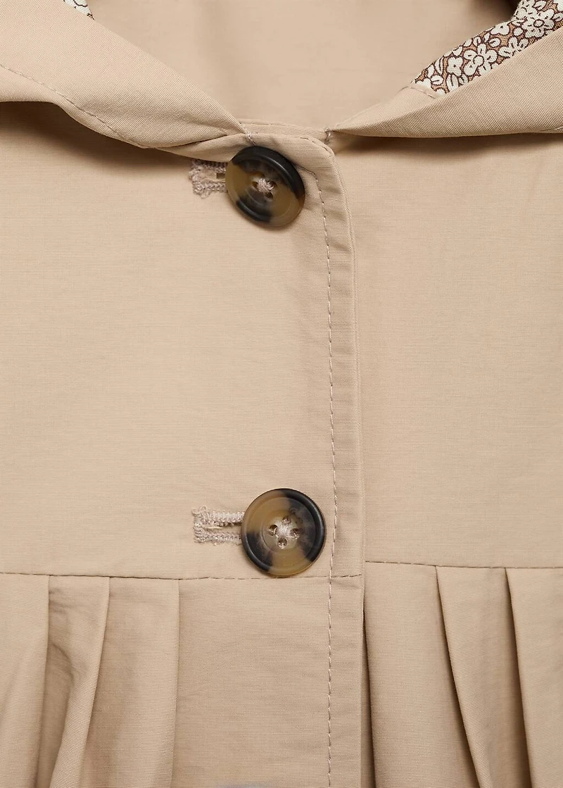 Buttons trench waistcoat