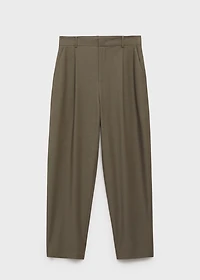 Straight mid-rise pants