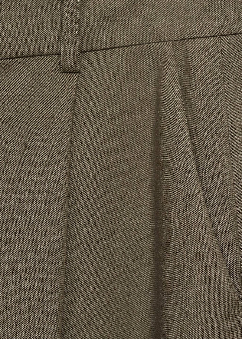 Straight mid-rise pants