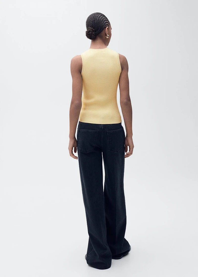 Ribbed knit top