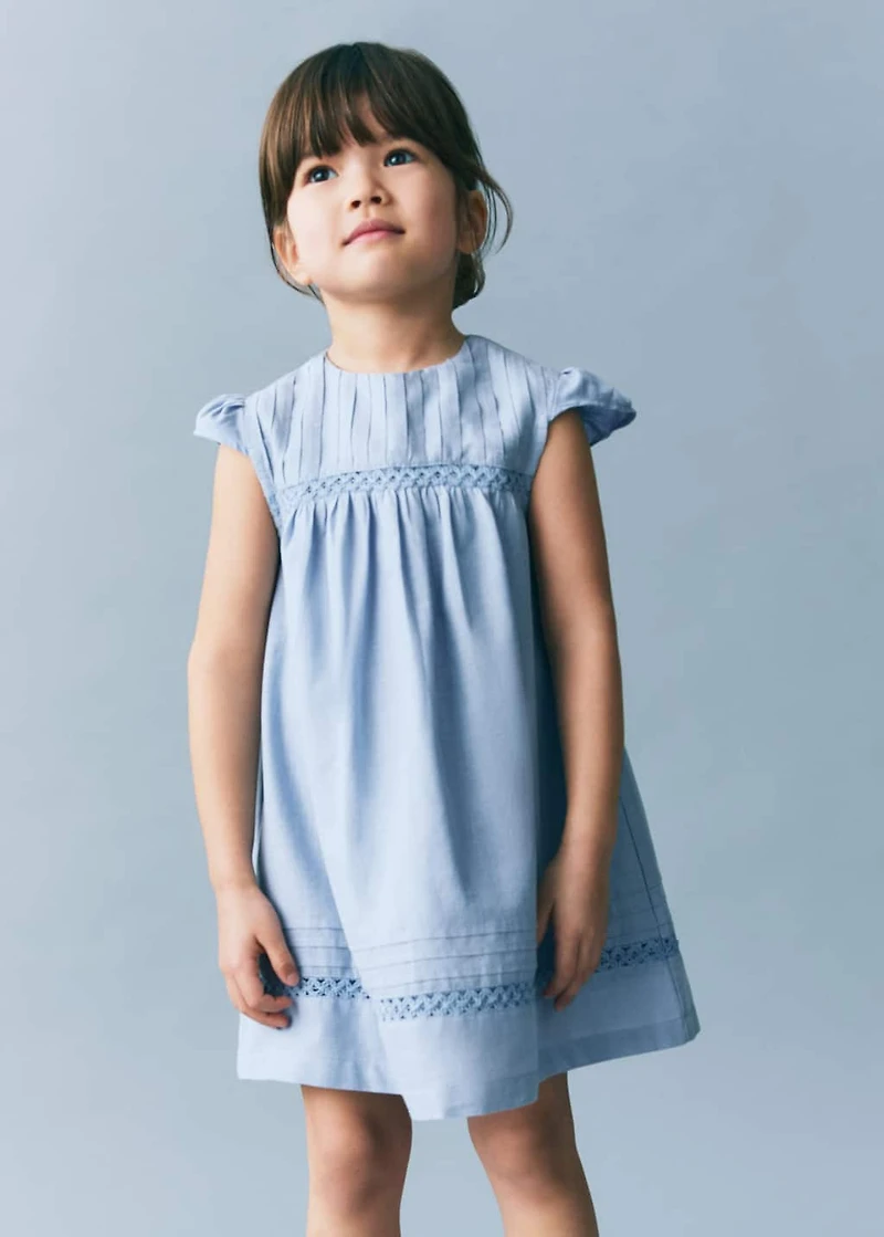 Embroidered detail dress