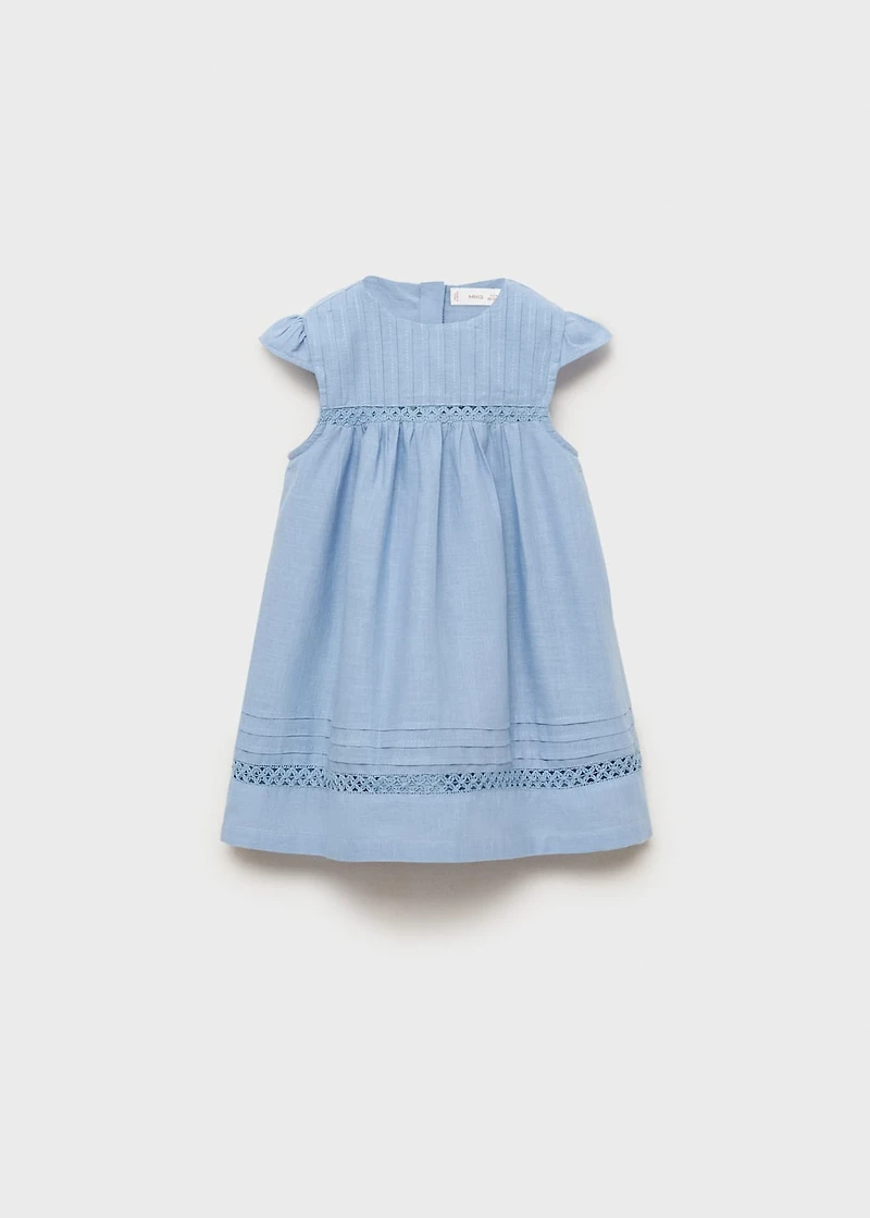 Embroidered detail dress