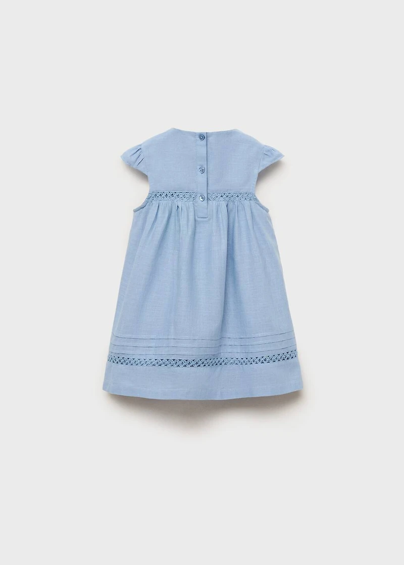 Embroidered detail dress