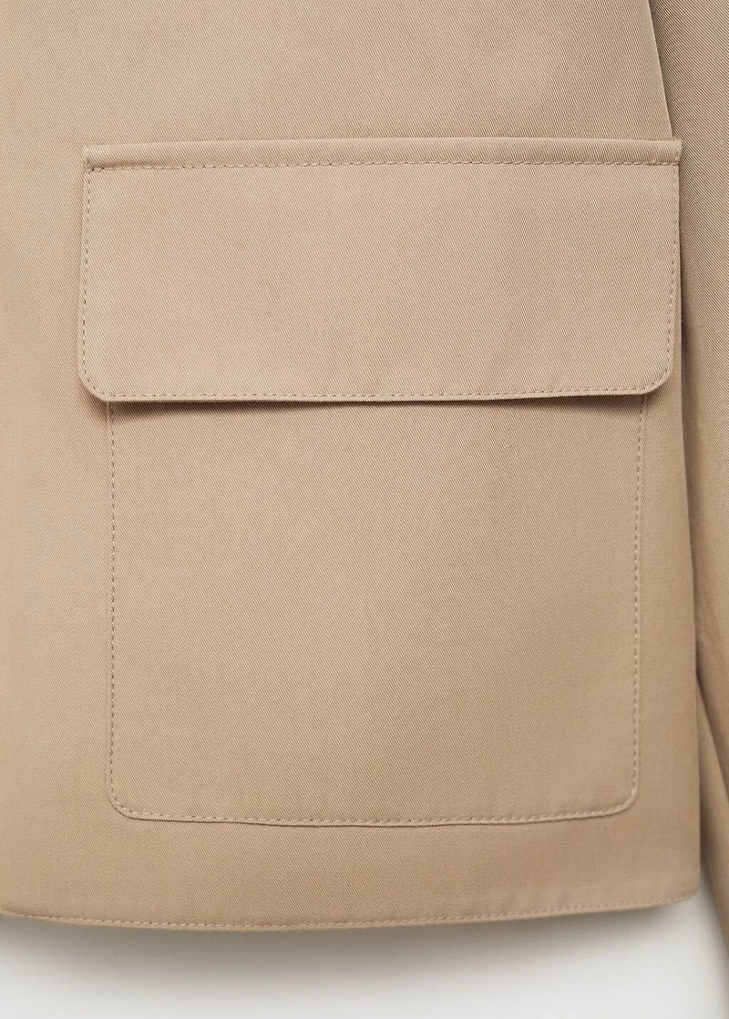 Cotton jacket with pockets