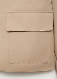 Cotton jacket with pockets