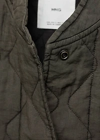 Quilted bomber jacket