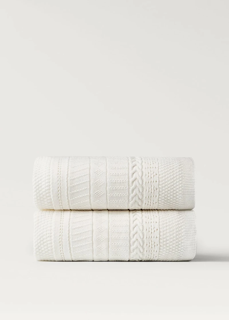 Children's cotton knitted blanket